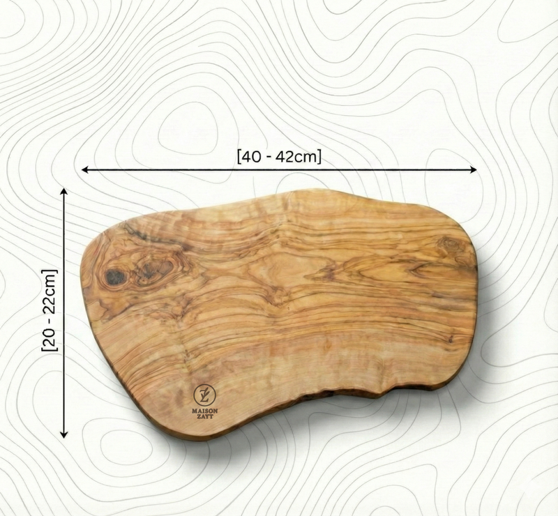 La Planche Rustique de Présentation - Bois d'Olivier Massif