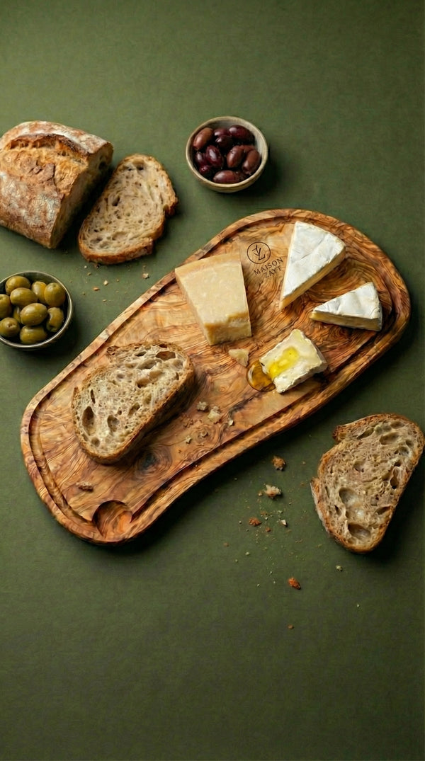 🫒 Bundle Planches d’Apéritif & de Service en Bois d’Olivier – Maison Zayt