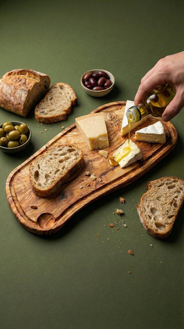 🫒 Bundle Planches d’Apéritif & de Service en Bois d’Olivier – Maison Zayt