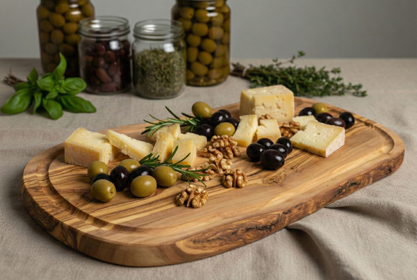 🫒 Bundle Planches d’Apéritif & de Service en Bois d’Olivier – Maison Zayt