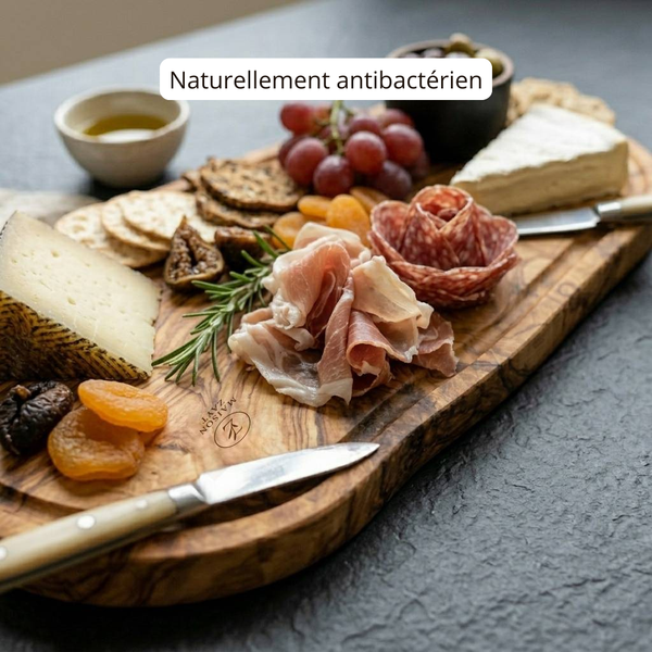 Planche Rustique Rainurée - Bois d'Olivier Naturel
