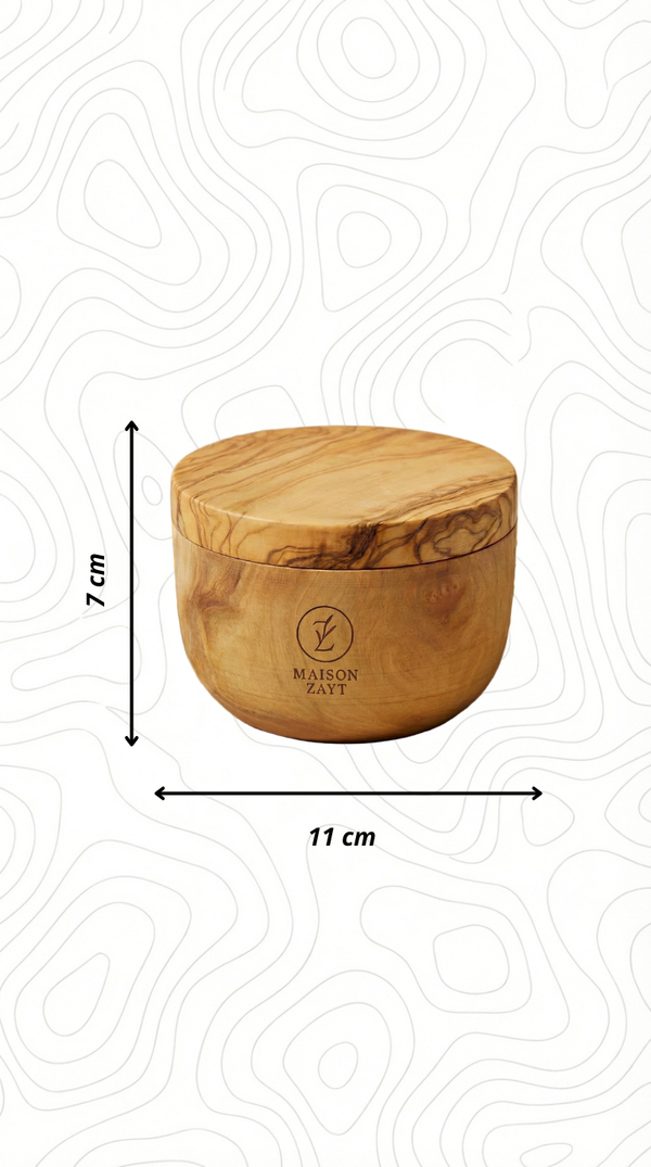 Pot à Épices Magnétique Pivotant - Bois d'Olivier