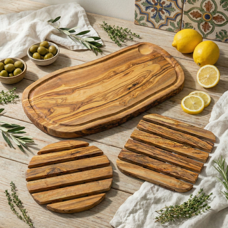 🫒 Bundle Service & Protection en Bois d’Olivier – Maison Zayt