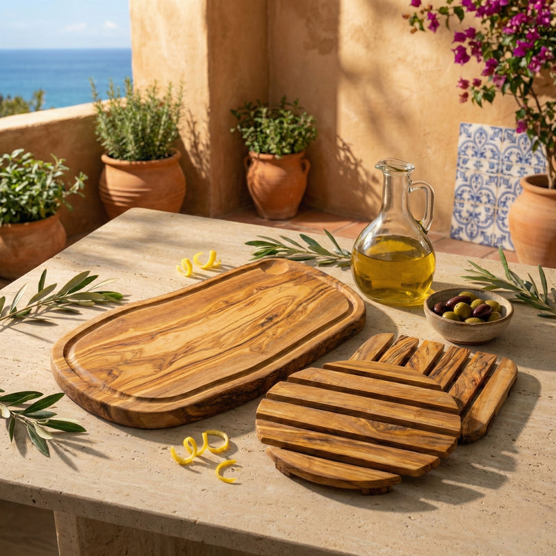 🫒 Bundle Service & Protection en Bois d’Olivier – Maison Zayt