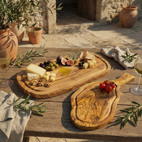 🫒 Bundle Planches d’Apéritif & de Service en Bois d’Olivier – Maison Zayt