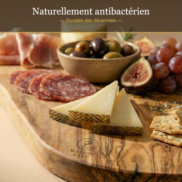 La Planche Rustique de Présentation - Bois d'Olivier Massif