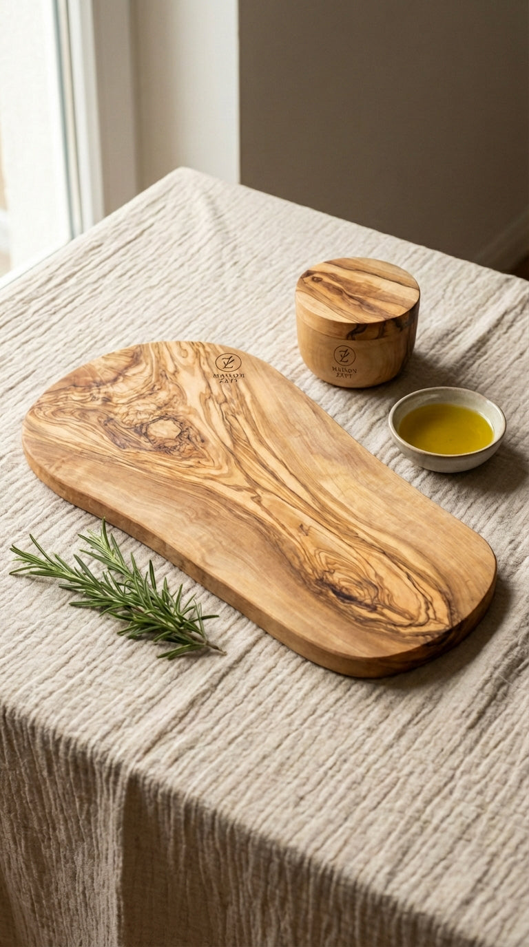 🫒 Bundle Service & Épices en Bois d’Olivier – Maison Zayt